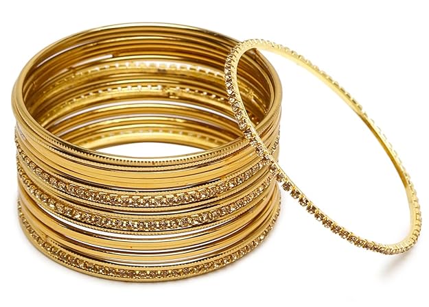 Shining Diva Fashion Latest Antique Gold Plated Set of 18 Stylish